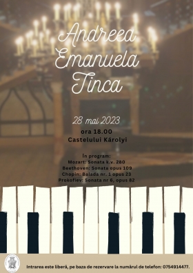 Recital de pian Andreea Emanuela Tinca