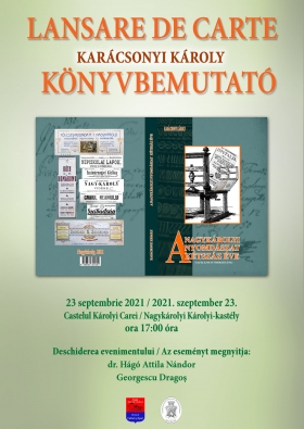 Lansare de carte semnată de reputatul cercetător dr. Karácsonyi Károly. 